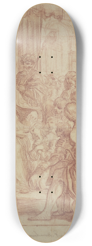 Carlo Maratta - Ein Bischof segnet eine Heilige 8.25 inch art skate deck