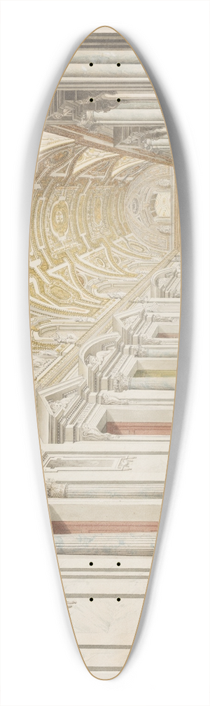 Francesco Pannini - Die Portikus von St. Peter in Rom 39.3 inch art pintail longboard deck