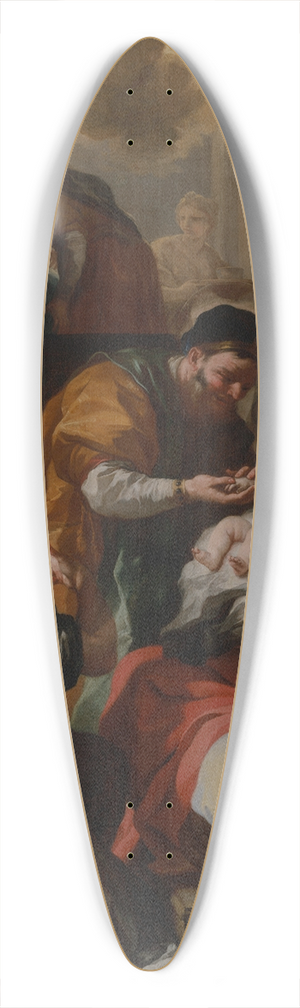 Francesco Solimena - The Birth of the Virgin 39.3 inch art pintail longboard deck