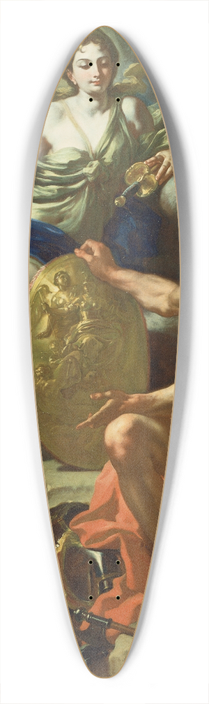 Francesco Solimena - Venus At The Forge of Vulcan 39.3 inch art pintail longboard deck