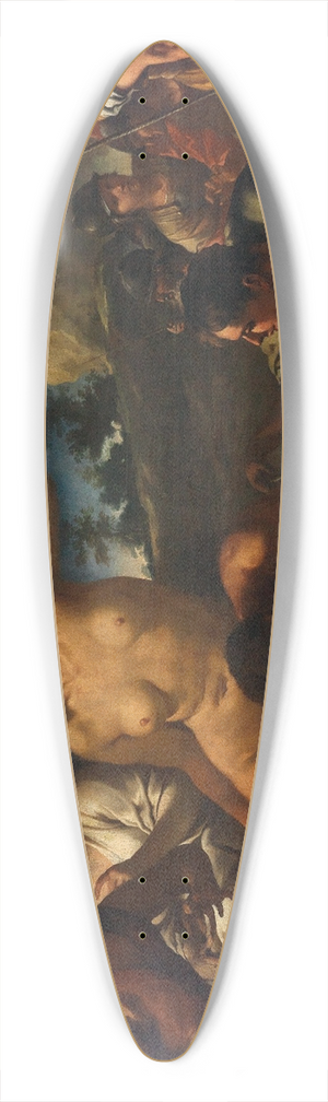 Francesco Stringa - Samson and Delilah 39.3 inch art pintail longboard deck