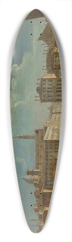 Francesco Tironi - A view of the Fondamente Nove with the Ponte dei Mendicanti, Venice 39.3 inch art pintail longboard deck