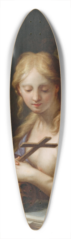 Francesco Trevisani - The penitent Magdalene 39.3 inch art pintail longboard deck