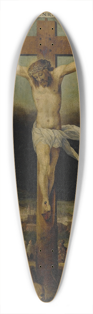Francesco Vanni - Crucifixion 39.3 inch art pintail longboard deck