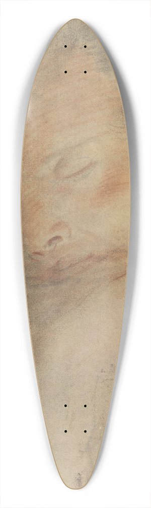 Francesco Vanni - Head of a Man with Closed Eyes 39.3 inch art pintail longboard deck Francesco Vanni - Head of a Man with Closed Eyes 39.3 inch art pintail longboard deck