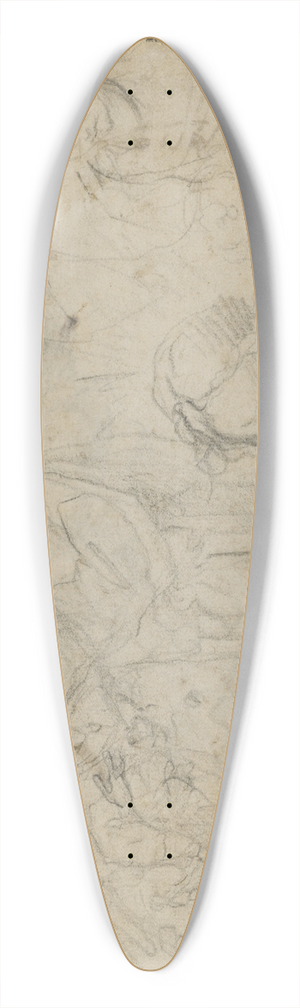 Francesco Vanni - Studies for Christ Giving a New Heart to Saint Catherine of Siena 39.3 inch art pintail longboard deck Francesco Vanni - Studies for Christ Giving a New Heart to Saint Catherine of Siena 39.3 inch art pintail longboard deck