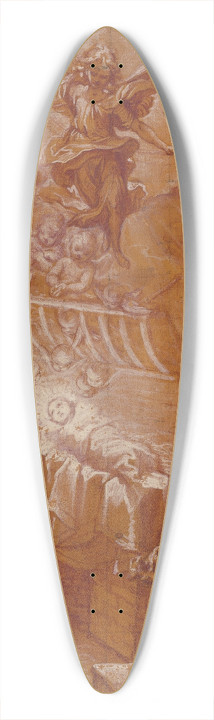 Francesco Vanni - The Nativity 39.3 inch art pintail longboard deck