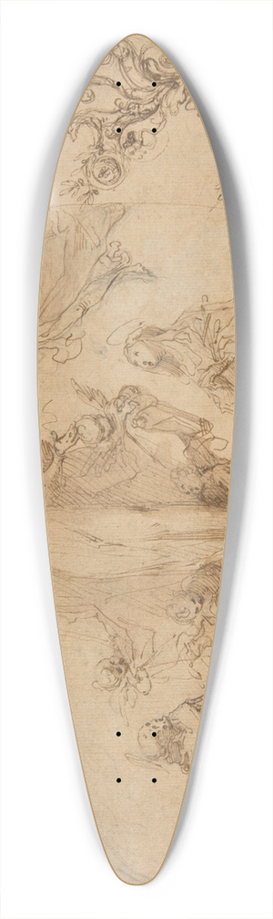Francesco Vanni - The Virgin Protectress of the City of Siena 39.3 inch art pintail longboard deck Francesco Vanni - The Virgin Protectress of the City of Siena 39.3 inch art pintail longboard deck