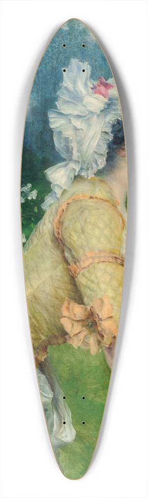 Francesco Vinea - Spring in Florence 39.3 inch art pintail longboard deck