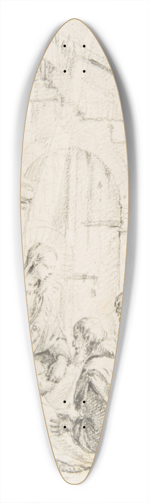 Francesco Zugno - The Adoration of the Magi 39.3 inch art pintail longboard deck Francesco Zugno - The Adoration of the Magi 39.3 inch art pintail longboard deck