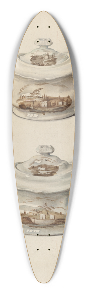 Frances Lichten - Sugar Bowl and Teapot 39.3 inch art pintail longboard deck