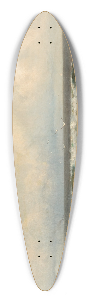 Francis Augustus Silva - Summer Winds, Long Branch Beach, New Jersey 39.3 inch art pintail longboard deck Francis Augustus Silva - Summer Winds, Long Branch Beach, New Jersey 39.3 inch art pintail longboard deck