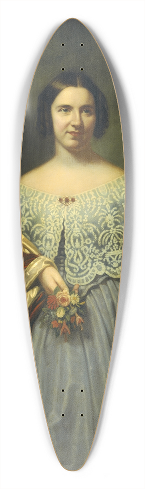 Francis Bicknell Carpenter - Lucy Tappan Bowen (Mrs. Henry C. Bowen) 39.3 inch art pintail longboard deck