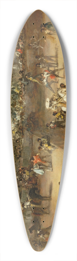 Francisco de Goya - Bullfight in a Divided Ring 39.3 inch art pintail longboard deck