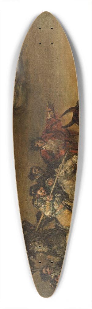 Francisco de Goya - Bullfight, Suerte de Varas 39.3 inch art pintail longboard deck