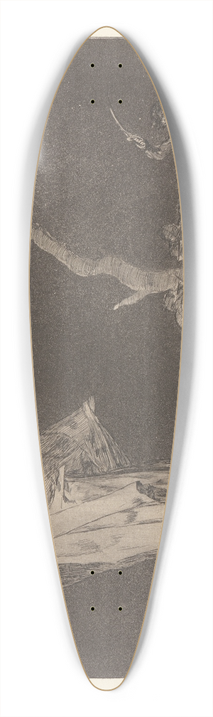 Francisco de Goya - Do Not Lose Honour through Fear [Folly of Fear] (Por Temor No Pierdas Honor [Disparate de Miedo]) 39.3 inch art pintail longboard deck