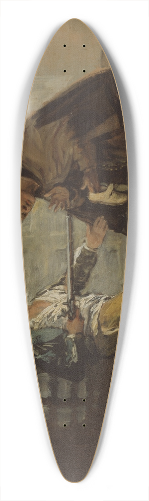 Francisco de Goya - Friar Pedro Offers Shoes to El Maragato and Prepares to Push Aside His Gun 39.3 inch art pintail longboard deck