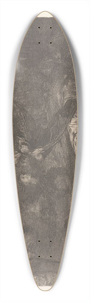 Francisco de Goya - God Creates Them and They Join up Together (Dios los Cria y Ellos Se Juntan) 39.3 inch art pintail longboard deck