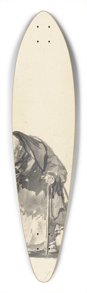 Francisco de Goya - He Can No Longer at the Age of Ninety-Eight 39.3 inch art pintail longboard deck