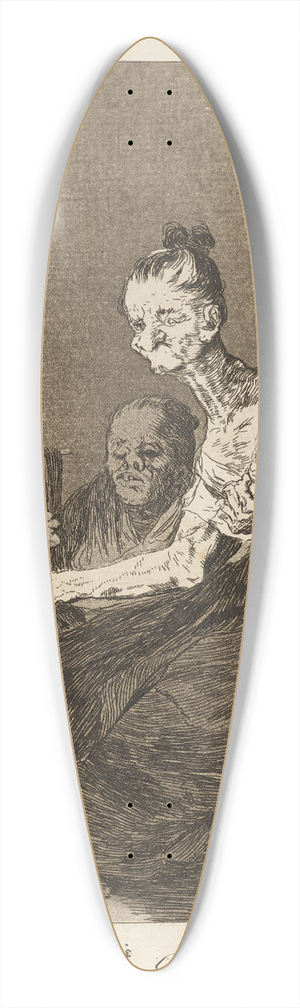 Francisco de Goya - Hilan delgado. (They spin finely.) 39.3 inch art pintail longboard deck