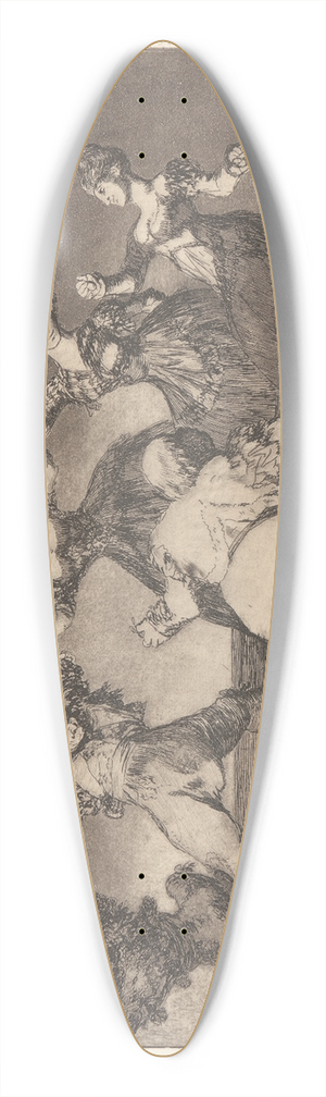 Francisco de Goya - If Marion Will Dance, then She Will Have to Take the Consequences (Si Marina Bayl, Tome lo Que Hall) 39.3 inch art pintail longboard deck