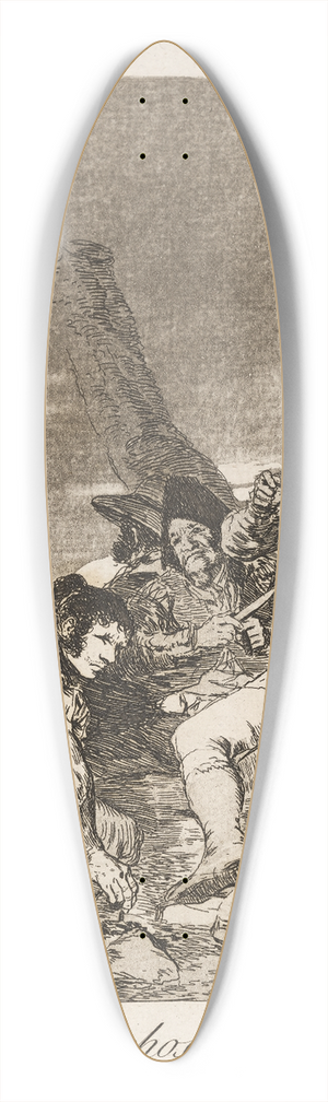 Francisco de Goya - Muchachos al avo. (Lads making ready.) 39.3 inch art pintail longboard deck