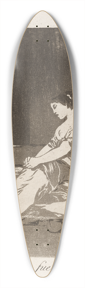 Francisco de Goya - Por que fue sensible. (Because she was susceptible.) 39.3 inch art pintail longboard deck