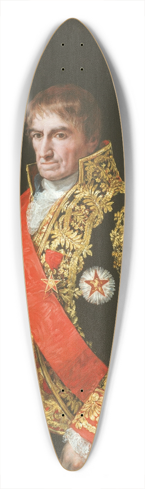 Francisco de Goya - Portrait of General Jos Manuel Romero 39.3 inch art pintail longboard deck
