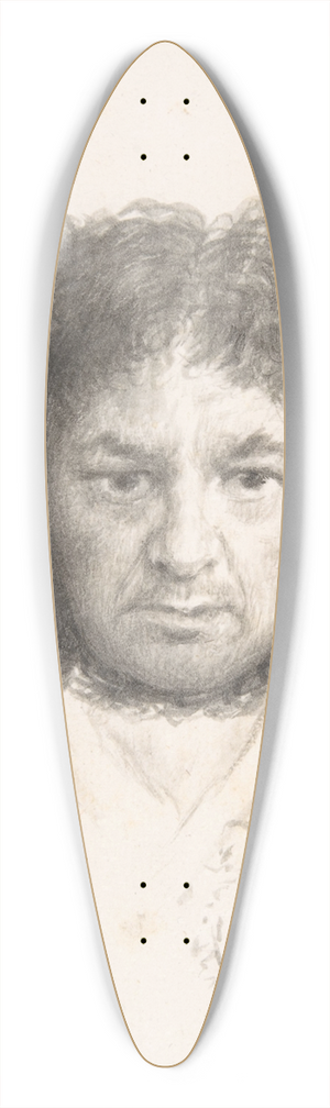Francisco de Goya - Self-portrait 39.3 inch art pintail longboard deck
