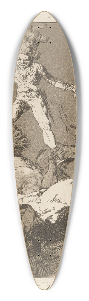 Francisco de Goya - Subir y bajar. (To rise and to fall.) 39.3 inch art pintail longboard deck
