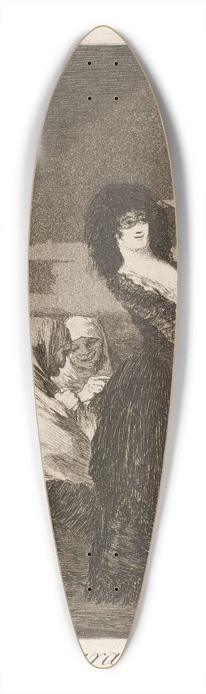 Francisco de Goya - Tal para qual. (Two of a kind.) 39.3 inch art pintail longboard deck