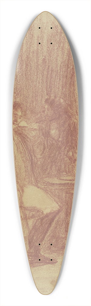 Francisco de Goya - The three refreshments 39.3 inch art pintail longboard deck
