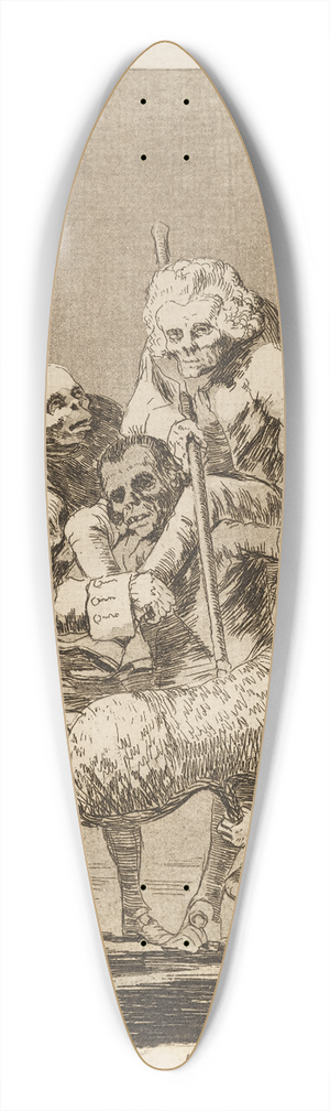 Francisco de Goya - Unos  otros. (What one does to another.) 39.3 inch art pintail longboard deck