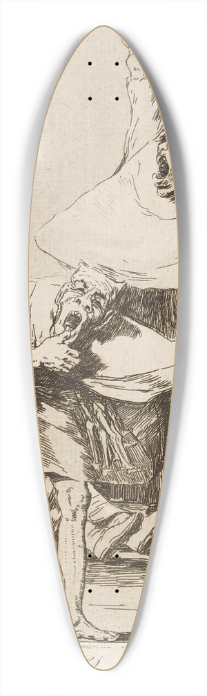 Francisco de Goya - Ya es hora. (It is time.) 39.3 inch art pintail longboard deck