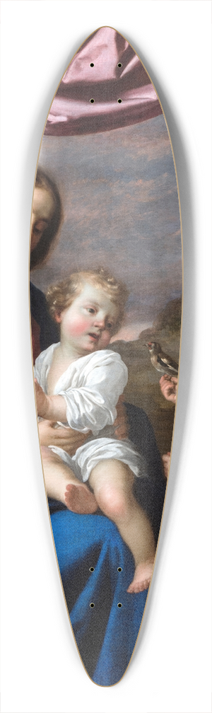 Francisco de Zurbarn - Virgin and Child with Saint John 39.3 inch art pintail longboard deck