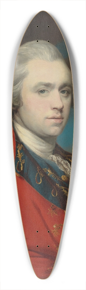 Francis Cotes - Portrait of Captain Collingwood Roddam (1734-1806) 39.3 inch art pintail longboard deck