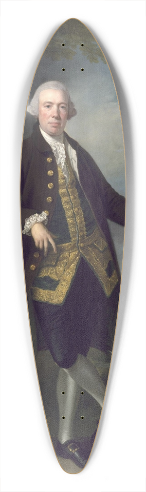 Francis Cotes - William Denison 39.3 inch art pintail longboard deck