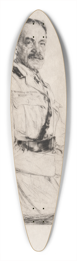 Francis Dodd - Major-General Sir John Edward Cooper 39.3 inch art pintail longboard deck