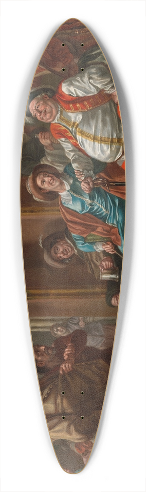 Francis Hayman - Falstaff Recruits from Shakespeares Henry IV, Part II, Act III 39.3 inch art pintail longboard deck