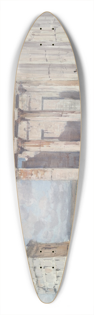 Francis Hopkinson Smith - The Propylaea Acropolis 39.3 inch art pintail longboard deck