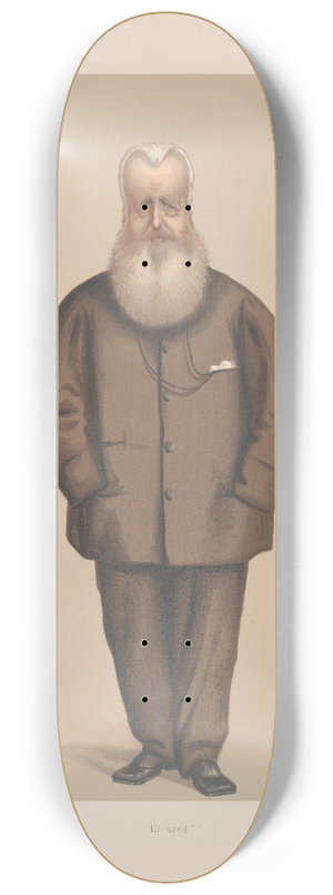 Carlo Pellegrini - Ill-used  Sir James Hudson. 26 Sept. 1874 8.25 inch art skate deck