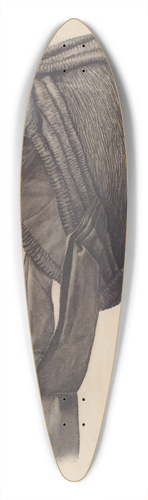 Francis Law Durand - Crepe Bonnet 39.3 inch art pintail longboard deck
