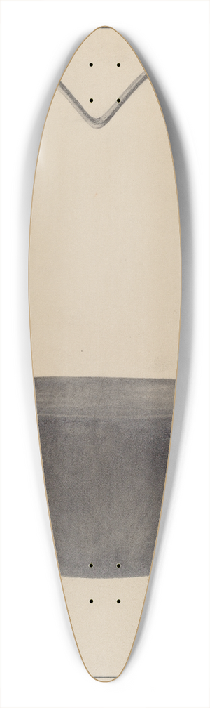 Francis Law Durand - Fireplace Kettle 39.3 inch art pintail longboard deck