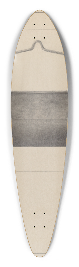 Francis Law Durand - Fireplace Pot 39.3 inch art pintail longboard deck