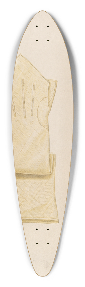 Francis Law Durand - Mitts 39.3 inch art pintail longboard deck