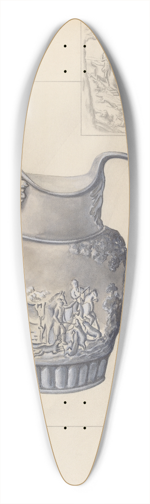 Francis Law Durand - Pitcher 39.3 inch art pintail longboard deck