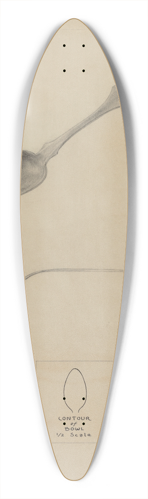 Francis Law Durand - Silver Teaspoon 39.3 inch art pintail longboard deck