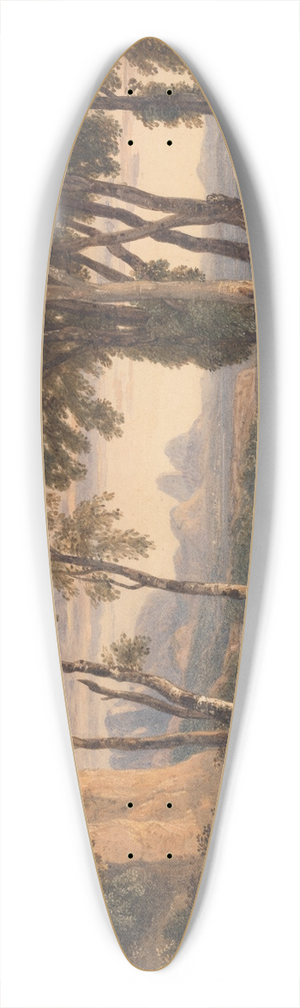 Francis Oliver Finch - Classical Scene 39.3 inch art pintail longboard deck