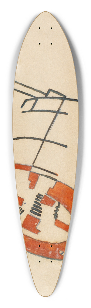 Francis Picabia - Sans titre 39.3 inch art pintail longboard deck