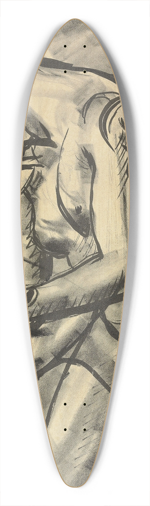 Francis Picabia - Sans titre 39.3 inch art pintail longboard deck